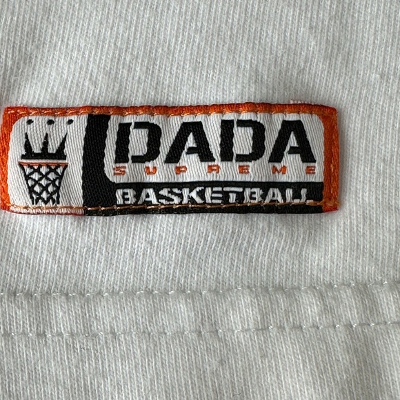 DADA SUPREME Basketball T-Shirt Raglan Long Sleeve Ring Neck Spell Out Medium - Picture 13 of 16